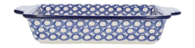 Baking dish Bunzlau Castle with handles Pearls (18.5 x 28 cm) '24