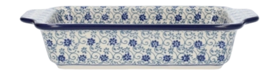 Baking dish Bunzlau Castle with handles Flower Fountain (15.5 x 23.5 cm) '24