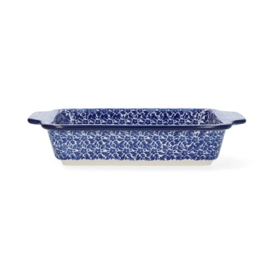 Baking dish Bunzlau Castle with handles indigo (15.5 x 23.5 cm) '24