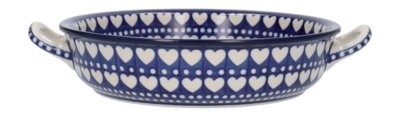 Plat à Four Bunzlau Castle Rond Blue Valentine (Ø 23 cm)