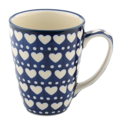 Mug Bunzlau Castle with ear Blue Valentine (340 ml)