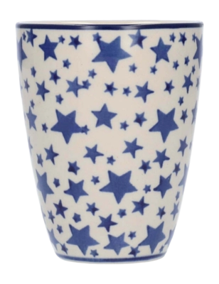 Mok Bunzlau Castle Met Oor White Stars (340 ml)