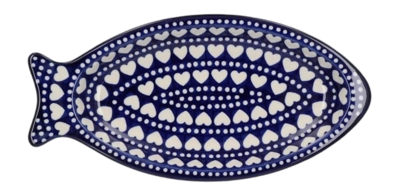Serving Plate Bunzlau Castle Vis Medium Blue Valentine '24