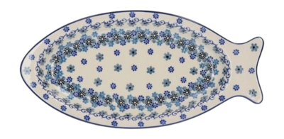 Serving Plate Bunzlau Castle Vis Medium Winter Garden '24