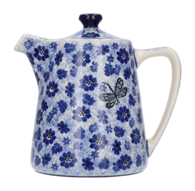 Teiera dritta Bunzlau Castle 1 L, Blu Libellula