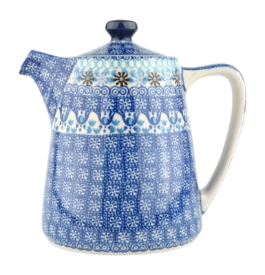 Teapot Bunzlau Castle Straight Blue Coral (1000 ml)