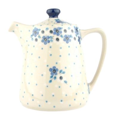 Théière Bunzlau Castle Droit Blue White Love(1000 ml)