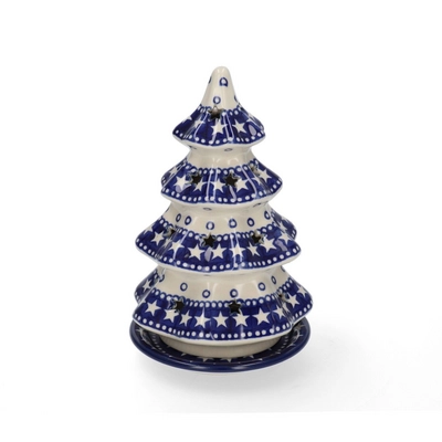 Theelichthouder Bunzlau Castle Boom Blue Stars (22 cm)