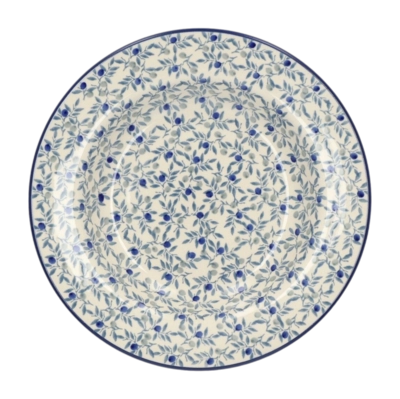 Deep Plate Bunzlau Castle Blue Olive (23.5 cm)
