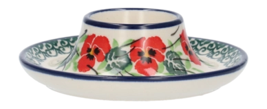 Egg Cup Bunzlau Castle Plate Romance