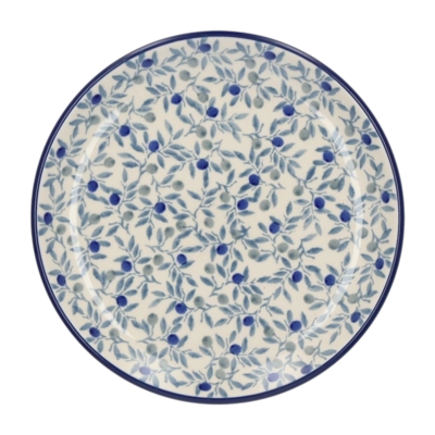 Cake Plate Bunzlau Castle Blue Olive (16 cm)
