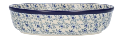 Ovenschaal Bunzlau Castle Ovaal Blue Olive (16,5 x 24 cm)