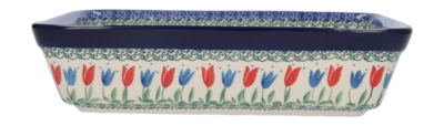 Auflaufform Bunzlau Castle Rechteckig Tulip Royal (22 x 28 cm)