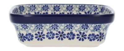 Bol Bunzlau Castle Carré Blue Fountain (350 ml)