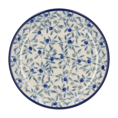 Cake Plate Bunzlau Castle Blue Olive (12.3 cm)