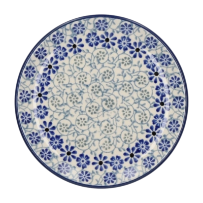 Cake Plate Bunzlau Castle Blue Fountain (12.3 cm)