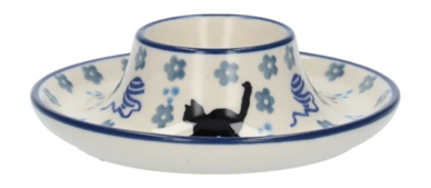 Egg Cup Bunzlau Castle Flat Cat