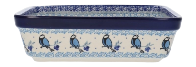 Ovenschaal Bunzlau Castle Vierkant Blue Bird (27 x 27 cm)