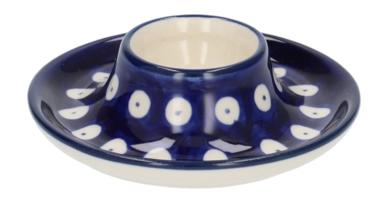 Coquetier Bunzlau Castle Plat Blue Eyes