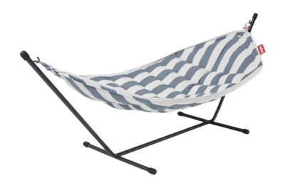 Hangmat Fatboy Headdemock Superb Stripe Ocean Blue (Incl. Rack Black)