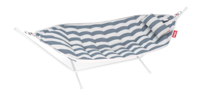 Hangmat Fatboy Headdemock Superb Stripe Ocean Blue Deluxe Light Grey