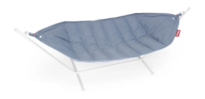 Hangmat Fatboy Headdemock Superb Storm Blue (Incl. Kussen + Rack Light Grey)