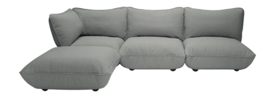 Bank Fatboy Sumo Corner Sofa Mouse Grey