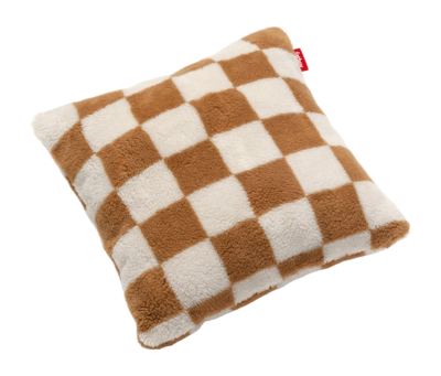 Sierkussen Fatboy Square Teddy Chess Almond Creme (50 x 50 cm)