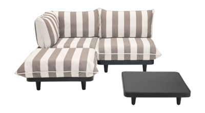 Loungeset Fatboy Paletti Set Medium Left Stripe Cacao (Incl. Table)