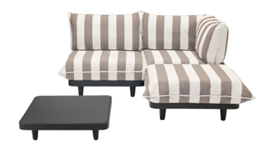 Loungeset Fatboy Paletti Set Medium Right Stripe Cacao (Incl. Table)