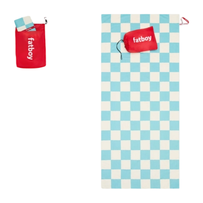 Strandlaken Fatboy Beach Baggy XL Chess Azur (200 x 90 cm)