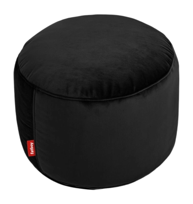 Poef Fatboy Point Velvet Recycled Black Ø50 x 35