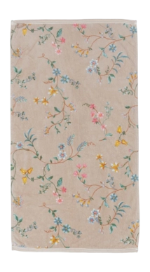 Serviette de Toilette Pip Studio Les Fleurs Khaki (55 x 100 cm)