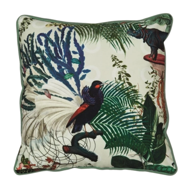 Coussin Décoratif MOOOI Menagerie of Extinct Animals Square Ivory (50 x 50 cm)