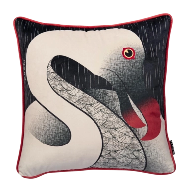 Sierkussenhoes MOOOI Dodo Pavone Black (50 x 50 cm)