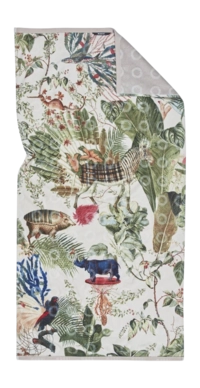 Douchelaken MOOOI Menagerie of Extinct Animals Ivory (70 x 140 cm)