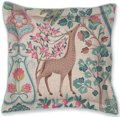Zierkissen Pip Studio Pavoni Square Cushion Gebrochenes Weiß (45 x 45 cm)