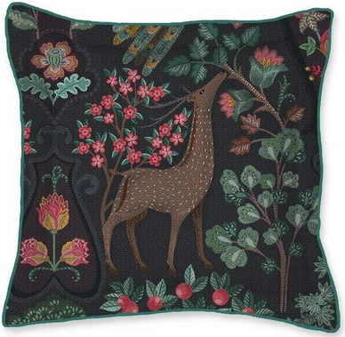 Coussin Décoratif Pip Studio Pavoni Square Cushion Donker Bue (45 x 45 cm)