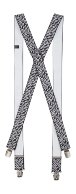 Hosenträger Protest Prttverr Suspender Unisex White Black