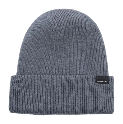 Mütze Krakatau Heavy Wool Beanie Unisex Grey Melange