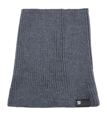 Neck warmer Krakatau Unisex Wool Dark Grey Melange