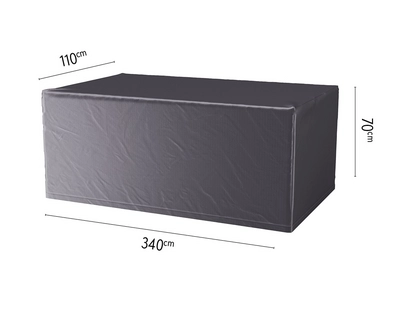Tuintafelhoes Platinum Aerocover Anthracite (340 x 110 x H70 cm)
