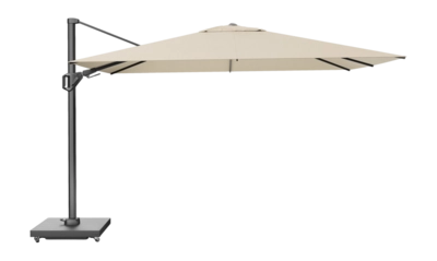 Zweefparasol Platinum Challenger T2 Premium Anthracite Champagne (350 x 260 cm)