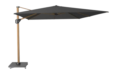 Zweefparasol Platinum Challenger T1 Premium Anthracite Teak (400 x 300 cm)
