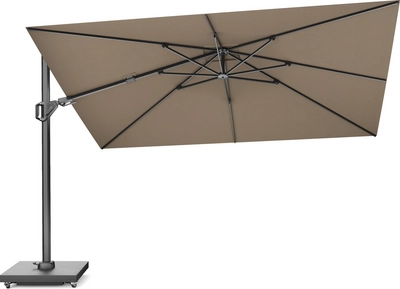 Zweefparasol Platinum Challenger T2 Premium Anthracite Havanna (260 x 350 cm)