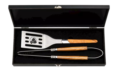 BBQ Set Laguiole Style de Vie Luxury Line Olive Wood (2-piece) 25