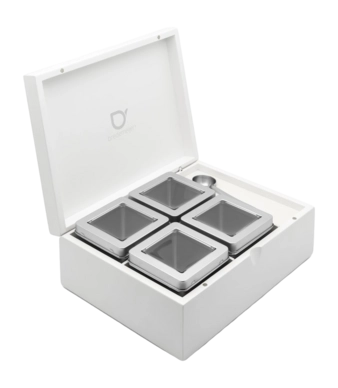 Boîte à Thé Bredemeijer Bambou Blanc (6-Pièces)