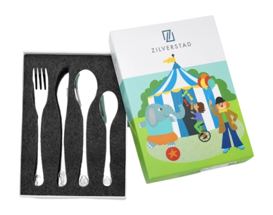 Kinderbesteckset Zilverstad Circus Rostfreier Edelstahl (4-teilig)