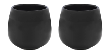Teacup Bredemeijer Asia Chengdu Zwart 150ml (Set of 2)