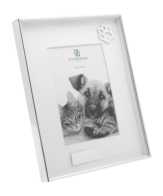 Fotolijst Zilverstad Memory Huisdier Met Pootje Verzilverd Gelakt 10x15 cm